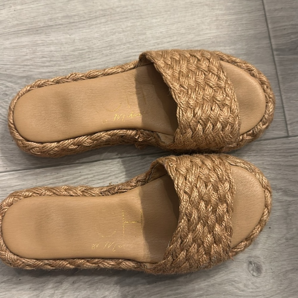 BEACH by Matisse Caspia Women's Platform Sandals in Nude Size 7.5 - Picture 10 of 11
